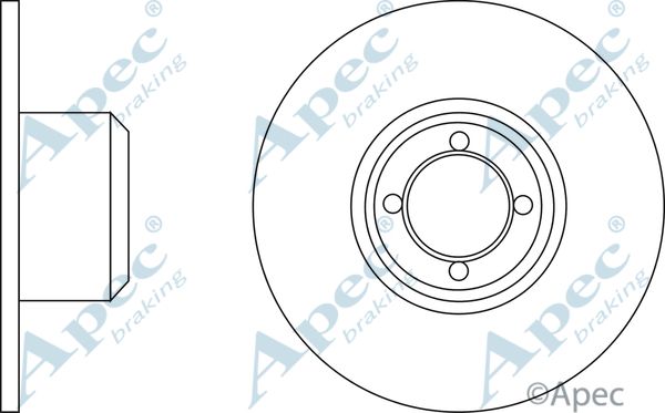 APEC BRAKING Bremžu diski DSK222